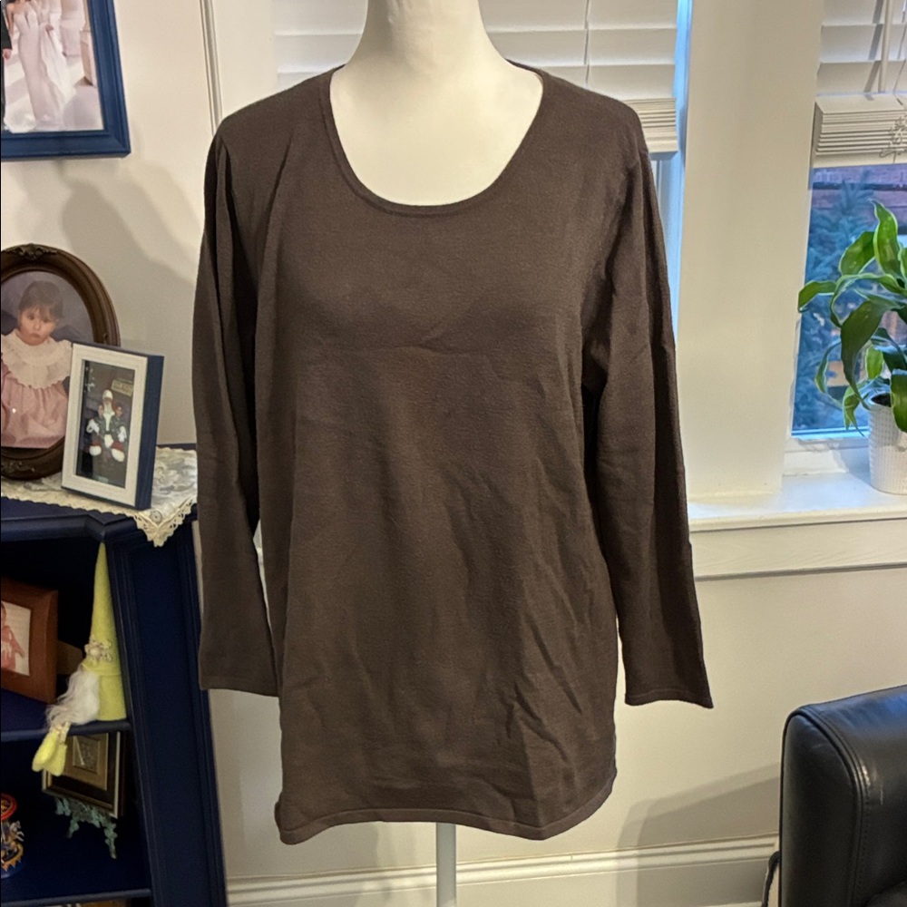 Lulu-B Chocolate Long Sleeve Top